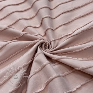 Jersey RUFFLES powder pink