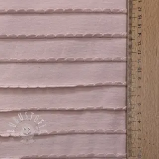 Jersey RUFFLES powder pink