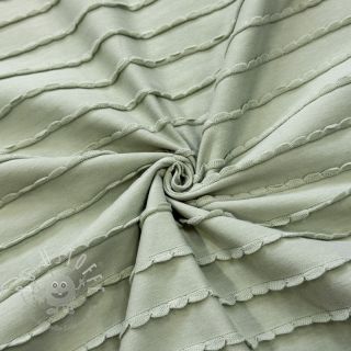 Jersey RUFFLES sage
