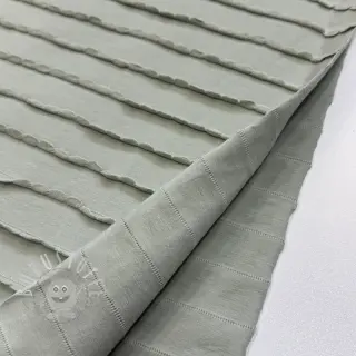 Jersey RUFFLES sage