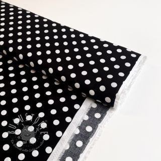 Viskosestoff RADIANCE Polka dot black