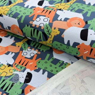 Sweatstoff Animaland petrol