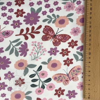 Sweatstoff Flowers Azriel offwhite