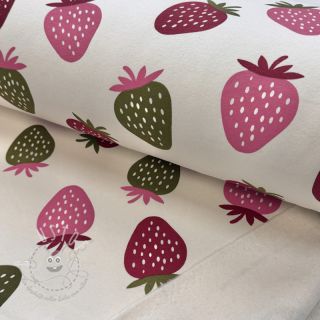 Sweat kuschel JOGGING Strawberries ecru
