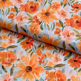 Baumwollstoff VOILE Sarah flowers digital print