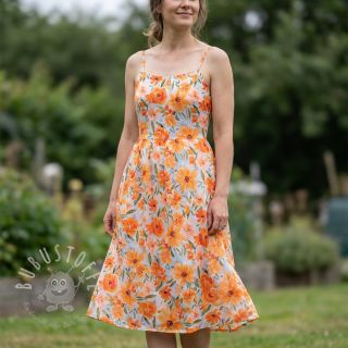 Baumwollstoff VOILE Sarah flowers digital print