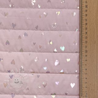 Steppstoffe FOIL Hearts