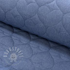 Steppstoffe DENIM Hearts