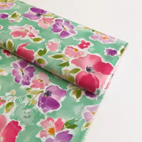 Viskosestoff ECOVERO Flowers design B digital print