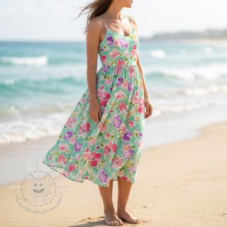 Viskosestoff ECOVERO Flowers design B digital print