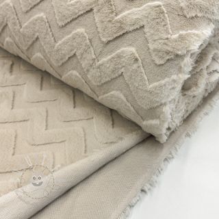 Fleece Abstract beige