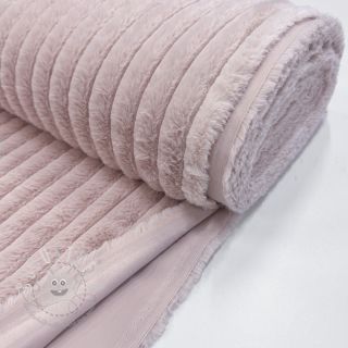 Kunstfell Stripes Luxe old rose