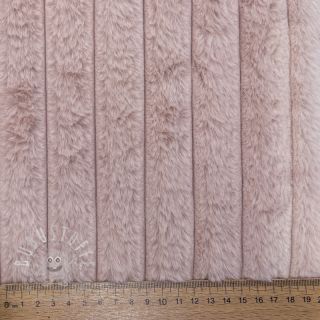 Kunstfell Stripes Luxe old rose