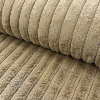 Kunstfell Stripes Luxe beige