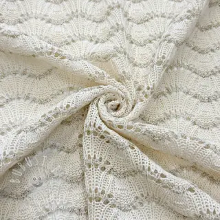 STRICKSTOFF jacquard LUREX ecru