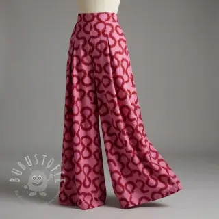 Viskosestoff STRETCH Abstract pink