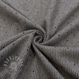 Damenkostümstoff PIED DE POULE BRUSHED Studs