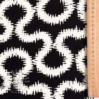 Viskosestoff STRETCH Abstract black