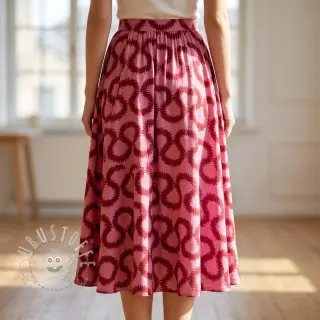 Viskosestoff STRETCH Abstract pink