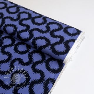 Viskosestoff STRETCH Abstract blue