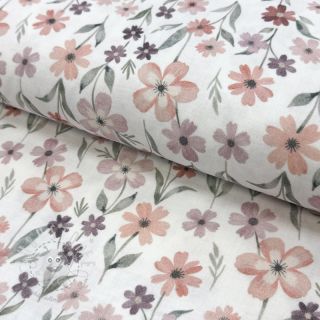 Double gauze/musselin Flowers Jana digital print