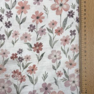 Double gauze/musselin Flowers Jana digital print