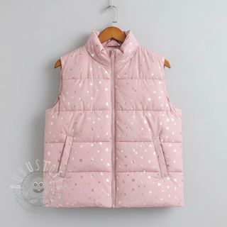 Steppstoffe FOIL Hearts