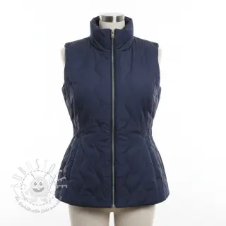 Steppstoffe ZIG ZAG navy
