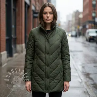 Steppstoffe ZIG ZAG army green
