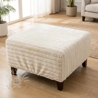 Kunstfell Stripes Luxe ecru