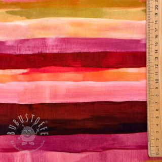Viskosestoff RADIANCE Stripes burgundy digital print