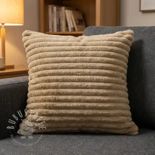 Kunstfell Stripes Luxe beige