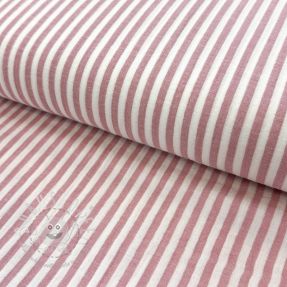 Double gauze/musselin YARN DYED Summer stripe rose