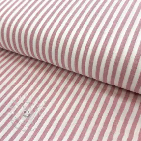 Double gauze/musselin YARN DYED Summer stripe rose