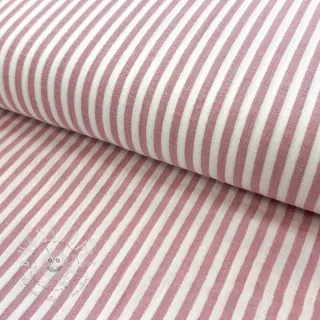 Double gauze/musselin YARN DYED Summer stripe rose