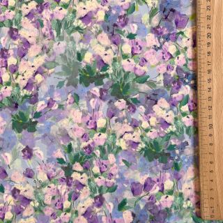 Viskosestoff SATIN Flowers Jamie digital print