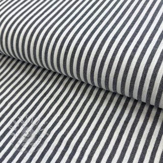 Double gauze/musselin YARN DYED Summer stripe navy