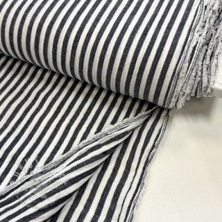 Double gauze/musselin YARN DYED Summer stripe navy