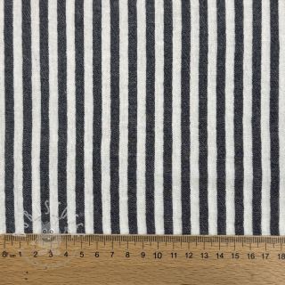 Double gauze/musselin YARN DYED Summer stripe navy