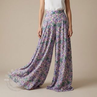 Viskosestoff SATIN Flowers Jamie digital print