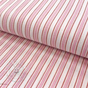 Double gauze/musselin YARN DYED Stripe in stripe pink