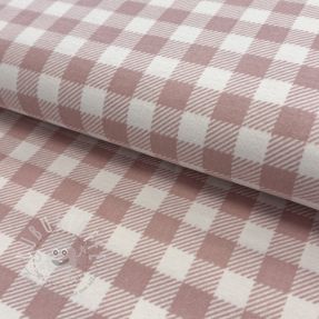 Baumwollstoff FLANNEL BIG Check light pink