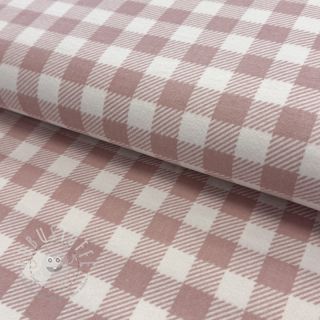 Baumwollstoff FLANNEL BIG Check light pink