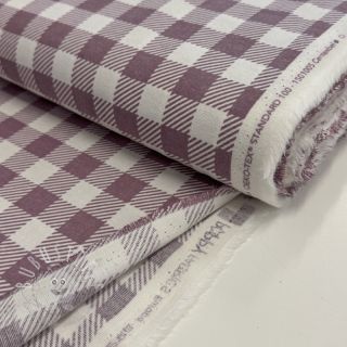 Baumwollstoff FLANNEL BIG Check mauve