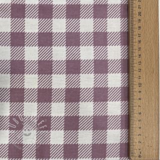 Baumwollstoff FLANNEL BIG Check mauve