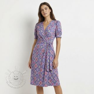 Viskosestoff RADIANCE Abstract purple digital print