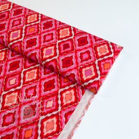 Viskosestoff RADIANCE Abstract red digital print