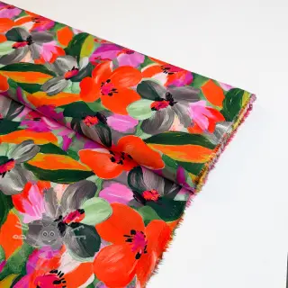 Viskosestoff ECOVERO Flowers multi digital print
