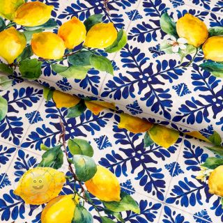 Baumwollstoff VISCOSE Lemons digital print