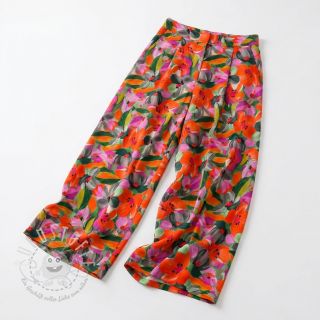 Viskosestoff ECOVERO Flowers multi digital print